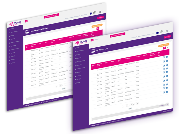 Asset Register